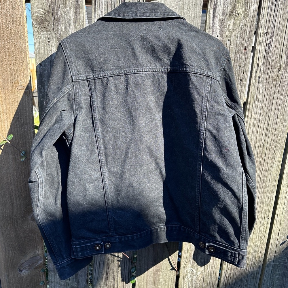 Tellason denim jacket men’s, black color,  size L, selvedge denim - Picture 4 of 10